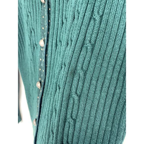 Blue Willi's women's green sweater cardigan M - Picture 6 of 7